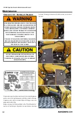 Предварительный просмотр 62 страницы Rayco C120R Operator, Service & Parts Manual