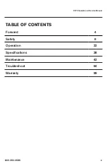 Preview for 3 page of Rayco C275 Operator, Service, Maintenance Manual