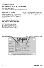 Preview for 6 page of Rayco C275 Operator, Service, Maintenance Manual