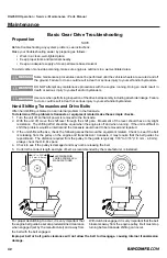 Предварительный просмотр 42 страницы Rayco RG25HD Operator, Service, Maintenance, Parts Manual