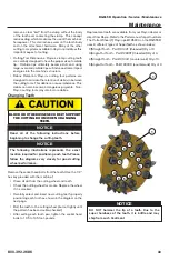 Preview for 43 page of Rayco RG55T-R Operator, Service, Maintenance Manual