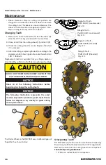 Предварительный просмотр 46 страницы Rayco RG74T-R Operator, Service, Maintenance Manual