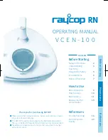 Preview for 1 page of raycop VCEN-100 Operating Manual