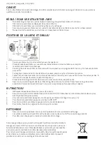 Preview for 8 page of Raydan Home 26016000100 Manual Instructions