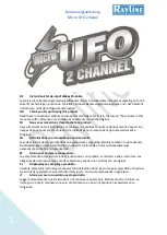 Preview for 1 page of Rayline Micro UFO Manual