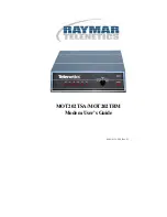 Preview for 1 page of Raymar MOT202TRM User Manual