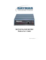 Raymar MOT202TSA User Manual preview