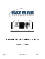 Raymar RM16M VAC-R User Manual preview