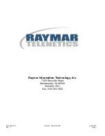 Preview for 2 page of Raymar RM16M VAC-R User Manual