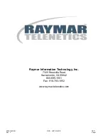 Preview for 2 page of Raymar RMX-2 Installation And Operation Manual