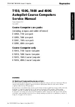 Preview for 1 page of Raymarine 150G Service Manual