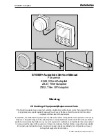 Raymarine autopilot ST4000+ Service Manual предпросмотр