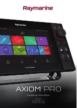 Preview for 1 page of Raymarine Axiom Pro 12 Installation Instructions Manual