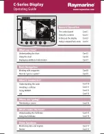 Preview for 1 page of Raymarine C120 Operating Manual