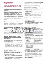 Preview for 1 page of Raymarine EV200 Setup