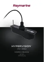 Raymarine HYPERVISION HV-300 Installation Instructions Manual предпросмотр