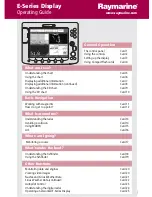 Preview for 1 page of Raymarine Marine RADAR Operating Manual