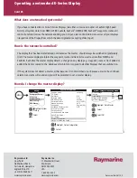 Preview for 26 page of Raymarine Marine RADAR Operating Manual