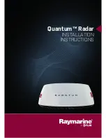 Raymarine Quantum Radome Installation Instructions Manual preview