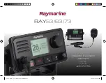 Raymarine Ray 53 Installation & Operation Instructions предпросмотр