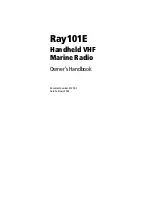 Raymarine Ray101E Owner'S Handbook Manual preview