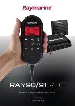 Raymarine RAY91 VHF Installation And Operation Instruction Manual preview