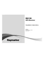 Предварительный просмотр 1 страницы Raymarine RS130 GPS Installation Instructions Manual