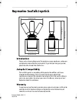 Preview for 1 page of Raymarine SeaTalk Joystick Operation Instruction Manual