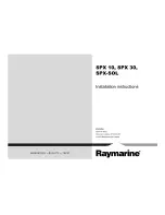 Preview for 1 page of Raymarine SPX 10 Installation Instructions Manual