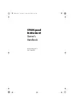 Preview for 1 page of Raymarine ST60 Tridata Owner'S Handbook Manual