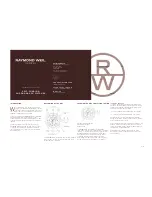 Raymond Weil Don Giovanni 4888-ST-20001 User Manual предпросмотр