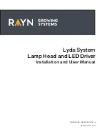 RAYN Lyda Installation And User Manual предпросмотр