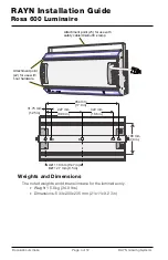 Предварительный просмотр 4 страницы RAYN Rosa 600 Installation Manual