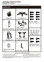 Preview for 2 page of Raynor Gaming Energy Pro Series Assembly And Operating Instructions