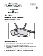 Raynor 2220RGD 1/2 HP Owner'S Manual preview