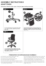 Preview for 3 page of Raynor eurotech ADAPT-TASK Assembly Instructions Manual