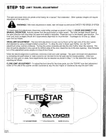 Preview for 13 page of Raynor FliteStar-10 Installation Instructions Manual