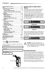 Preview for 2 page of Raynor Prodigy III User Manual