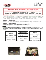 Preview for 1 page of Raypak 013464F Replacement Instructions Manual