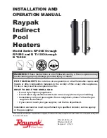 Preview for 1 page of Raypak 013476 Installation And Operation Manual