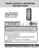 Raypak 1003A Installation & Operating Instructions Manual preview