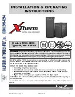 Предварительный просмотр 1 страницы Raypak 1005-2005 Installation & Operating Instructions Manual