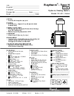 Предварительный просмотр 1 страницы Raypak 181-401 Specification