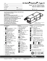 Raypak 302BD-902BD Specifications предпросмотр