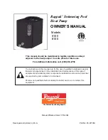 Preview for 1 page of Raypak 5100 Owner'S Manual