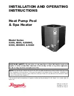 Raypak 5350 Series Installation And Operating Instructions Manual preview