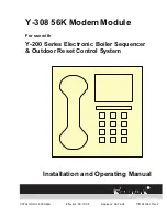 Предварительный просмотр 1 страницы Raypak 56K Modem Module Y-308 Installation And Operating Manual