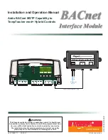 Raypak BACnet Interface Module Installation And Operation Manual preview