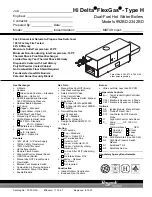 Raypak Dual-Fuel Hot Water Boilers 992BD-2342BD Specifications предпросмотр