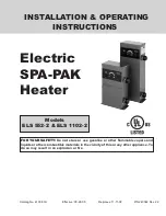 Raypak els 552-2 Installation & Operating Instructions Manual preview